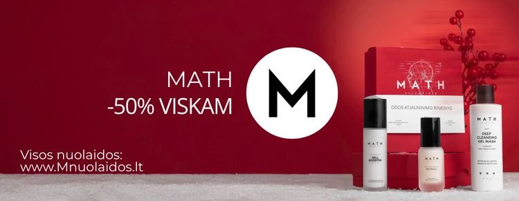 -50% visiems MATH rinkiniams