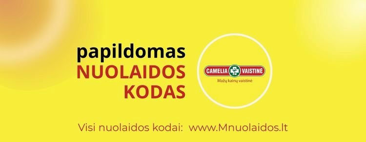 Papildomas Camelia nuolaidos kodas